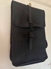 Rains Unisex Backpack Black Waterproof Used Good Condition
