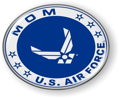 [Officially Licensed Product] - U.S. Air Force Mom 3D Domed CAR Emblem Badge St