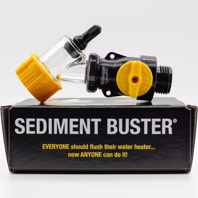 Sediment Buster Water Heater Flush Tool Air Powered Tank Cleaner DIY Plumbing