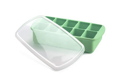 Silicone Baby Food Freezer Tray with Lid  10 X 2Oz Portion Cubes   Breastmilk 