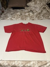 Rare Vintage Spark’s Brand made in the USA red frog Lilly pad XL men’s T-shirt!