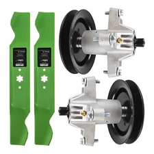 Mower Deck Blades & Spindles Kit for Columbia LT3812 CLT38G LT542H LT-542H