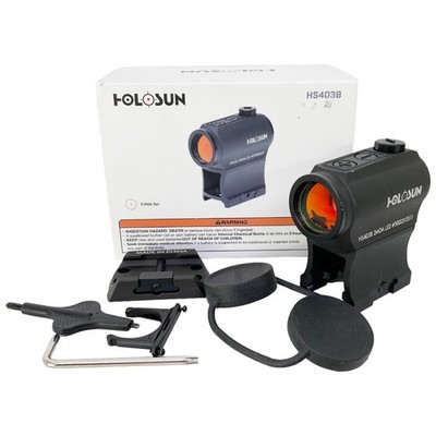Holosun HS403B 2 MOA Dot Micro Sight Shake-Awake Waterproof Aluminum Sight