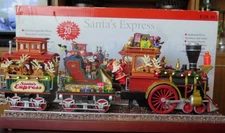 Mr. Christmas Animated Musical Santa's Express Train Smokestack 20 Songs Lights