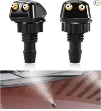 2 PCS Front Windshield Washer Nozzles, Windshield Left Right Wiper Washer Nozzle