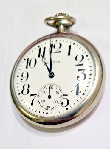 Elgin 1921 Antique Size 16 Pocket Watch  RUNS