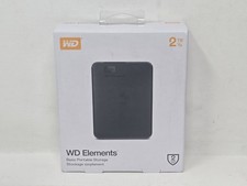 WD Elements 2TB Portable External Hard Drive USB 3.0 WDBU6Y0020BBK, New & Sealed
