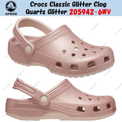 Crocs Classic Glitter Clog Quartz Glitter 205942-6WV Unisex Size