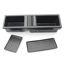 Black Front Center Console Storage Cup Holder For  BMW E46 3 Series 1998-2007