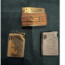 Colibri Vintage Collectible Lighters Lot Leat...