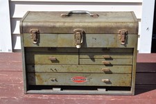 Vintage 1950s Craftsman 7 Drawer Machinist Metal Tool Chest Box