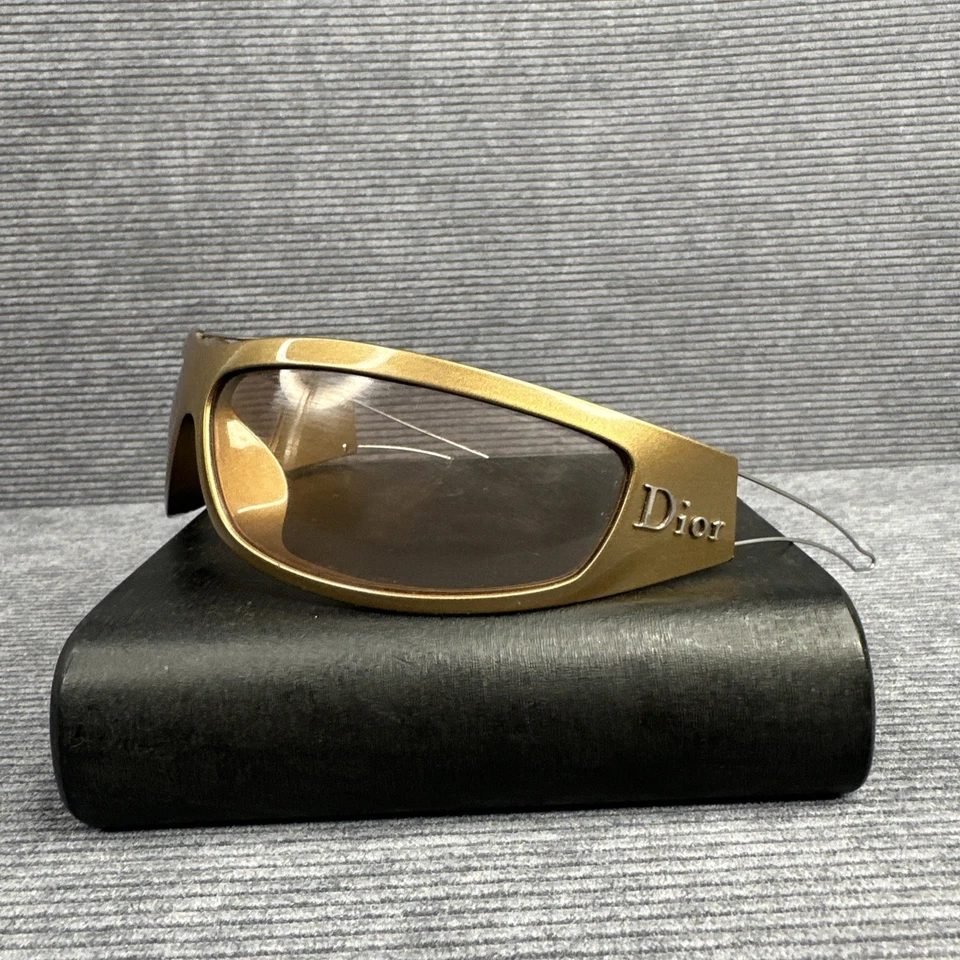 Gafas de sol envolventes vintage Y2K Christian Dior coloridas VA3FL escudo raras Foto 2 de 4