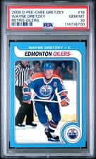 2008 O-PEE-CHEE GRETZKY RETRO OILERS #18 WAYNE GRETZKY PSA 10