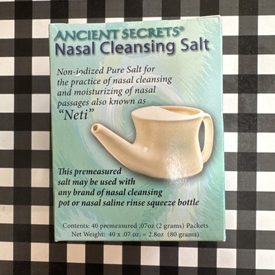 Nasal Cleansing Salt 40 Packets  by Ancient Secrets Neti