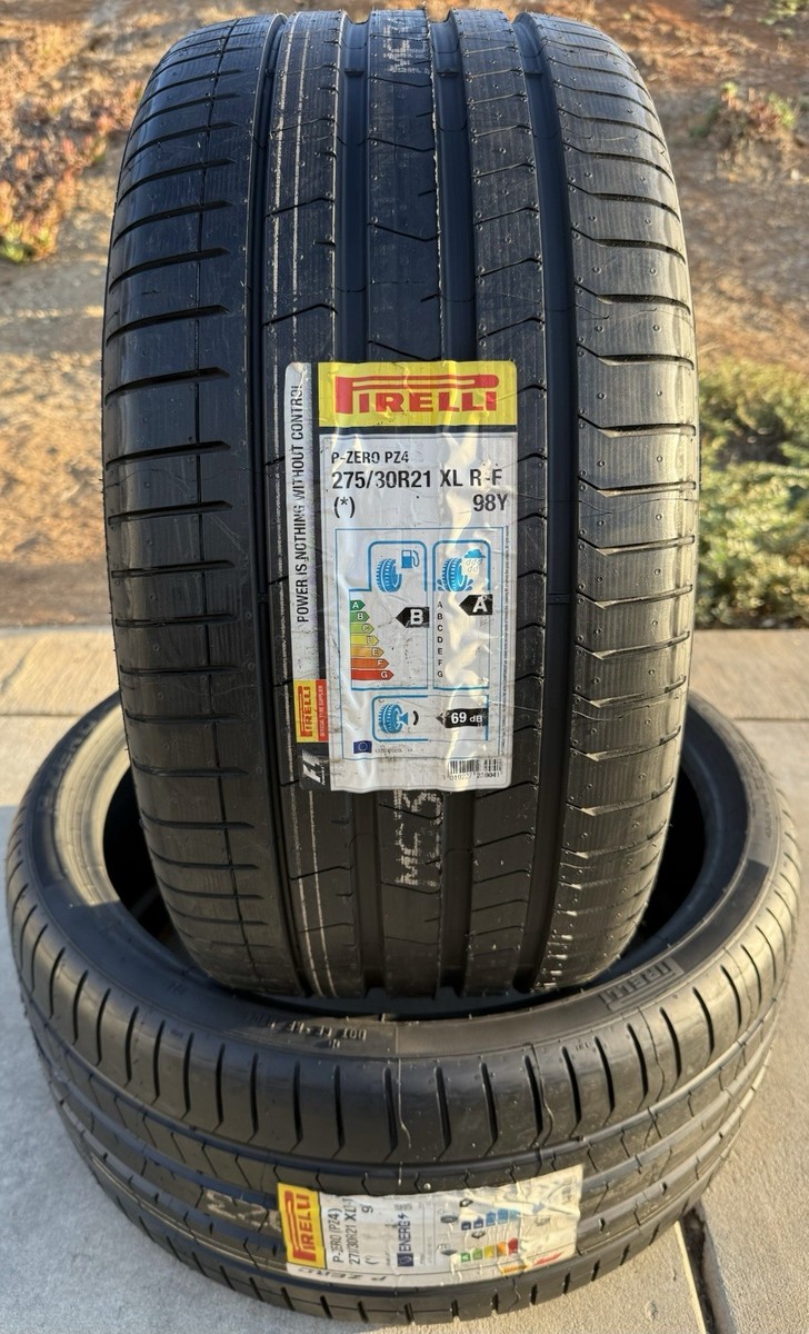 Set of TWO BRAND NEW 275/30R21 98Y Pirelli P Zero PZ4 Luxury Run
