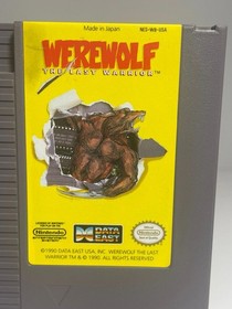 Werewolf The Last Warrior Nintendo NES Authentic Tested Clean