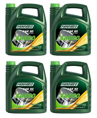 20l Fanfaro FF SAE 60 Motoröl 4x5l 