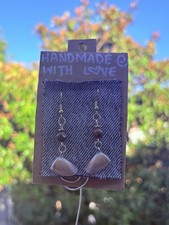 Handcrafted Gold Tone Dangle/Drop Hook Earrin...
