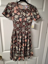 NWT LuLaRoe Women's Size XXS Amelia Dress, Pocket Dress, Zipper B96