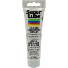 Super Lube 92003 Silicone Lubricating Grease with PTFE, 3 oz Tube, Translucent