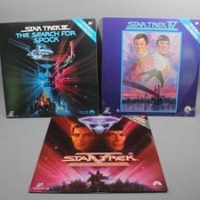 Lot Star Trek Laserdisc: III Search for Spock, IV Voyage Home, V Final Frontier