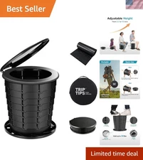 Versatile Travel Toilet - Adjustable Height & Multi-Functional Use for Outdoors