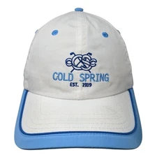 Cold Spring Est. 1919 Baseball Cap White One Size Adjustable Embroidered Pukka