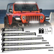 10 20 30 40 50 Led Light Bar Spot Flood Combo Beam For Suv Utv Atv