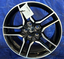 2022 Ford Mustang Oem 19 Black Machined Alloy Wheel Rim Hollander 560-10276