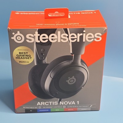 Gaming Headset Wired Steelseries Built-in Mic PC PS Xbox Switch Has 1 Cable