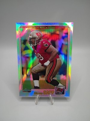 2001 Topps Chrome Refractors #153 Warren Sapp Tampa Bay Buccaneers #/999
