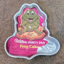 Wilton 1979 Vintage Aluminum Frog Cake Pan Mo...