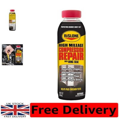 Rislone Motor Kompression Reparatur Fix mit Ringdichtung hohe Laufleistung Formel 500 ml