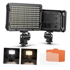 on Camera Video Light Photo Dimmable 176 LED Panel with 1/4" Thread PT-176S
