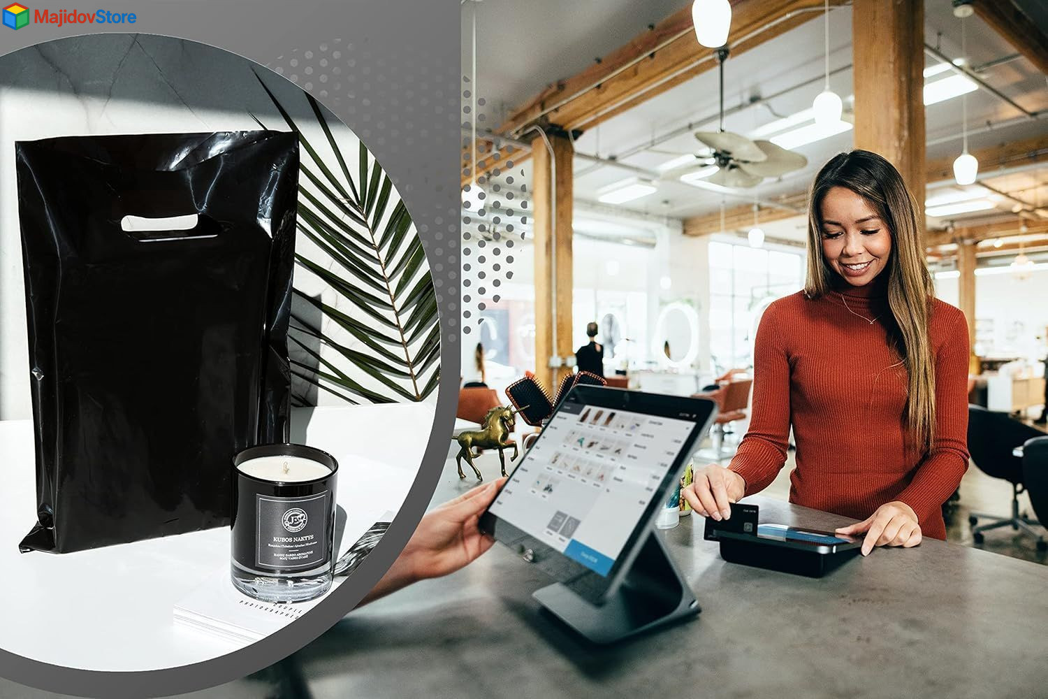 100 Black Bags for Small Business 2 Mil 12"x15" Merchandise Bags Extra Thick ...