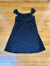 Cider Women’s Ruffled Lace Up FlaredMidi Dress 4XL