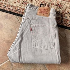 Vintage Levis 501 Jeans Mens 31x32 Gray Made In USA 90s Straight Leg Denim