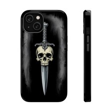 Skull with Dagger Phone Case