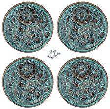 Set of 4 Screw Back Conchos Western Saddle Co622