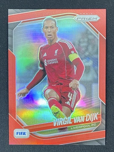 Virgil van Dijk 2025-26 Panini Prizm FIFA Red Base /149 #103