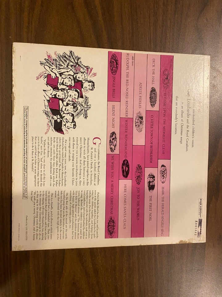 TAO-1443 Capitol ANOMALY – Guy Lombardo Christmas LP VG+ Rare Mono Rainbow Press Foto 3 de 4