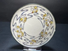 Vintage Japanese China Saucer Floral and Ribbon Motif 5.5” Diameter Good Cond