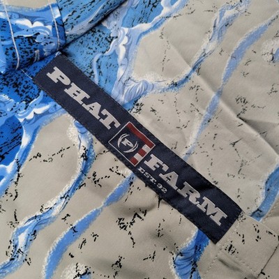 Vintage Phat Farm Shirt Men 2XL 90s Y2K AOP Japanese Samurai Hip