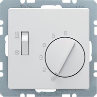 Berker 20296089 Temperaturregler, Wechsler Mit Schalter Heizen/KüHlen, Q.1/Q.3/Q