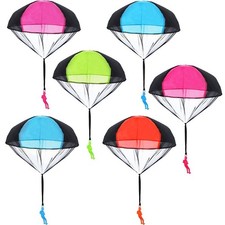 Hand Throwing Parachute Toy   Kids Outdoor Fun Game with Mini Soldier.