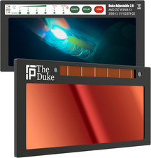 The Duke Adjustable 2.0 Adjustable Shade 8-13 Red Auto Darkening Welding Lens