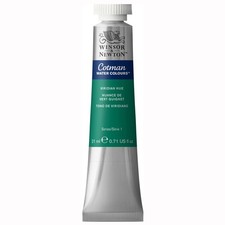 Winsor  Newton Cotman Watercolor Paint, 21ml 0.71-oz Tube, Viridian Hue