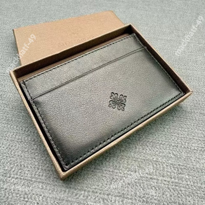 Patek Philippe Black Leather Cardholder Calatrava AD VIP Gift Collectible