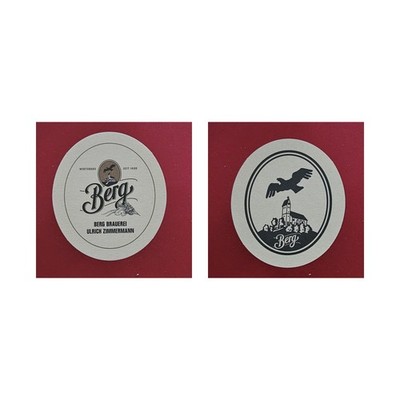 Berg Ulrich Zimmermann schwarze Schrift Brauerei Bierdeckel Bier