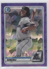 2020 Bowman Chrome Sapphire Edition Purple 20/20 Sixto Sanchez #BCP-79 05gv